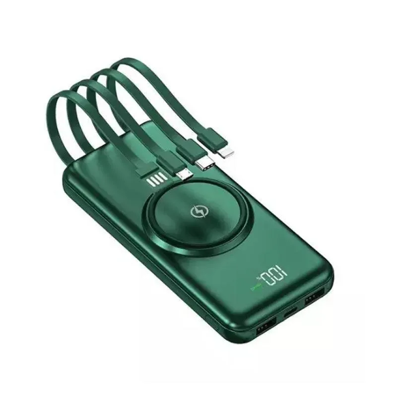 10000mAh Portable Wireless PowerBank Q-CD667 Green