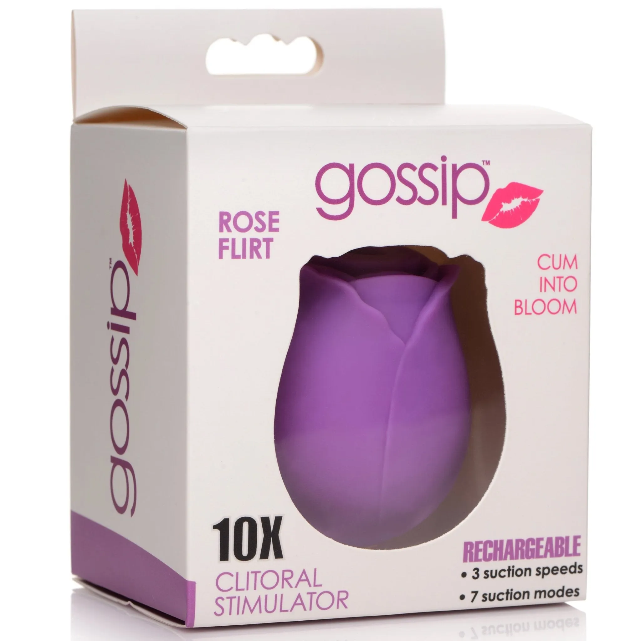 10x Rose Flirt Silicone Clitoral Stimulator