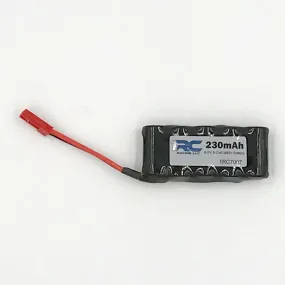 1RC: NiMH Battery, 5 Cell NiMh, 6.0V, 230maH, 1/18 Mid, Spr, EDM, LM