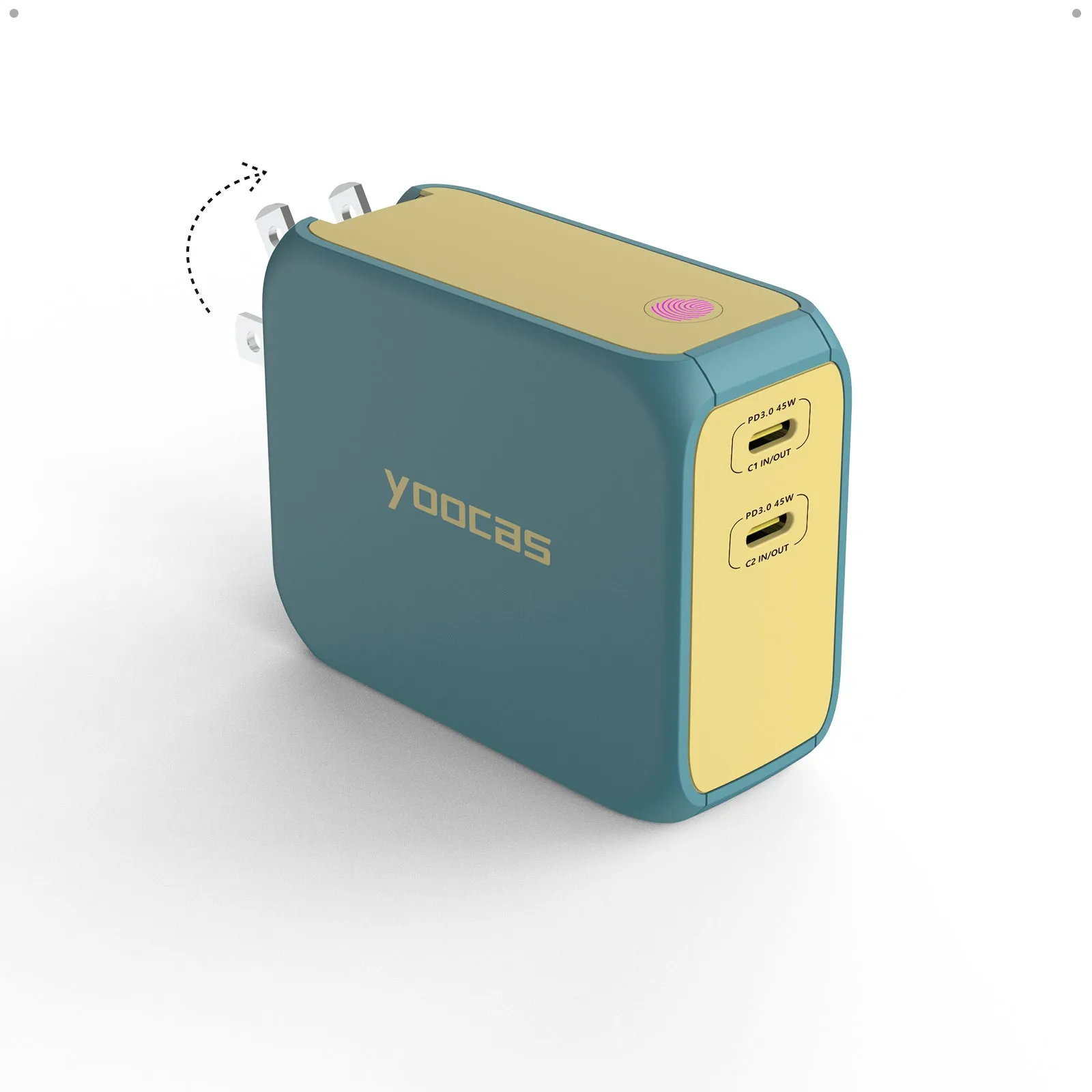 2-in-1 5000mAh Power Bank-45W Portable Charger yoocas