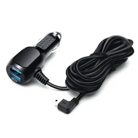 2 in 1 Dash Cam Car Charger Double USB 5V3.5A QC3.0 Fast 3.5M Cable