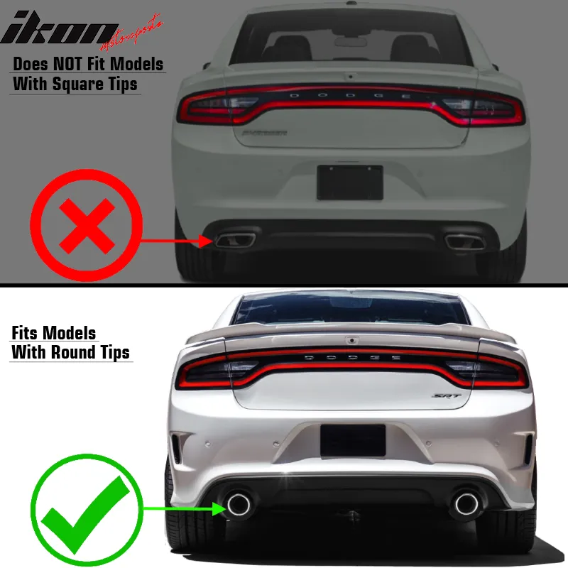 2015-2023 Charger SRT Rear Bumper Lip PP 3RD LED Brake Lamp