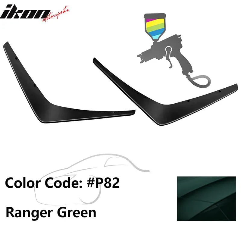 2015-2023 Dodge Charger SRT 2PC Painted Front Bumper Canard PP