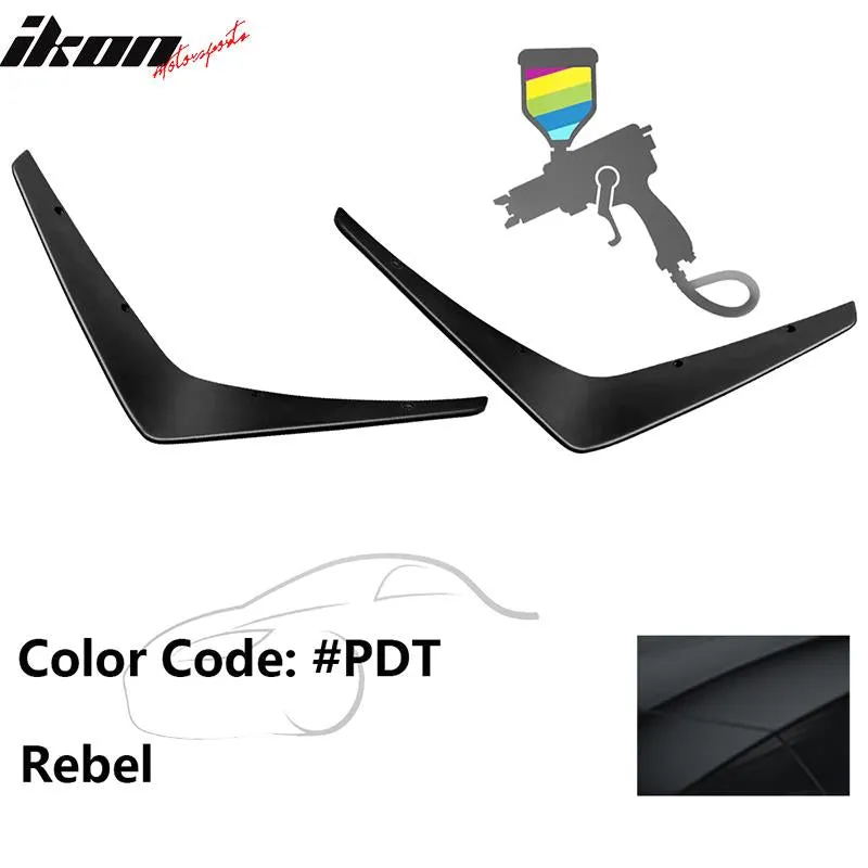 2015-2023 Dodge Charger SRT 2PC Painted Front Bumper Canard PP