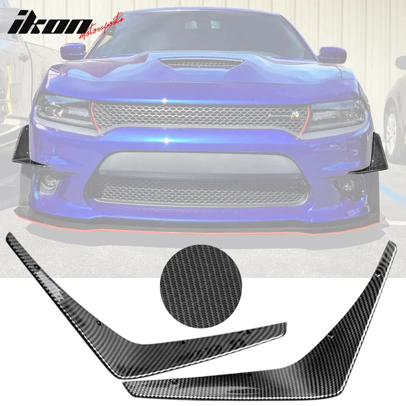 2015-2023 Dodge Charger SRT 2PC Painted Front Bumper Canard PP