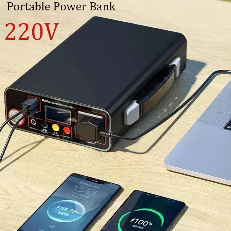 220V Korean Style Power Bank 300W External Power Bank 90Ah Home Outdoor Camping Lifepo4 Power Supply System Notebook Wholesale