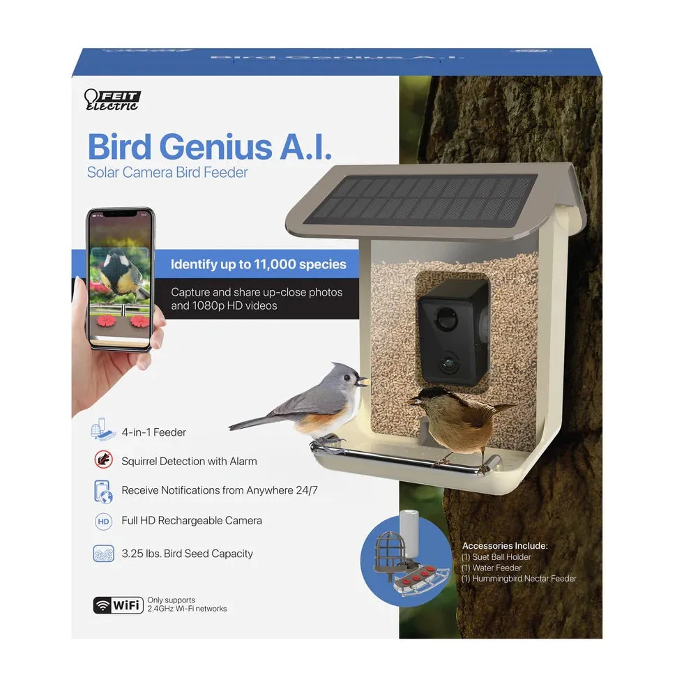 2.5L Smart Solar Camera Bird Feeder CAM/BIRD/WIFI