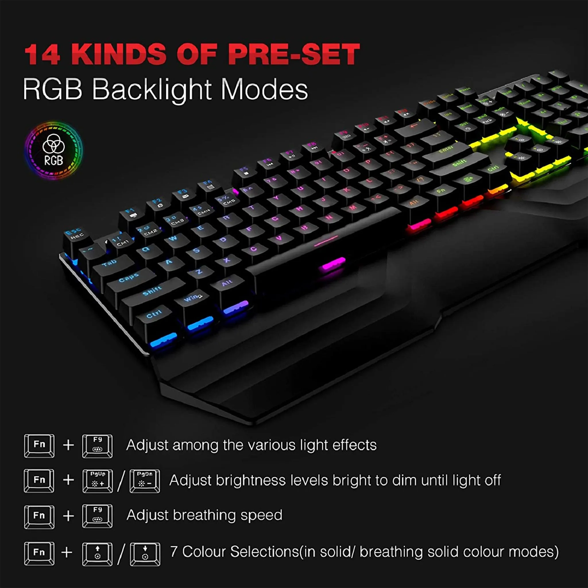 3-in-1 Mechanical Keyboard and Mouse Combo Set