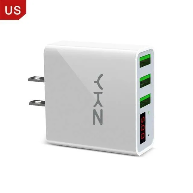 3 USB Ports Charger with Display