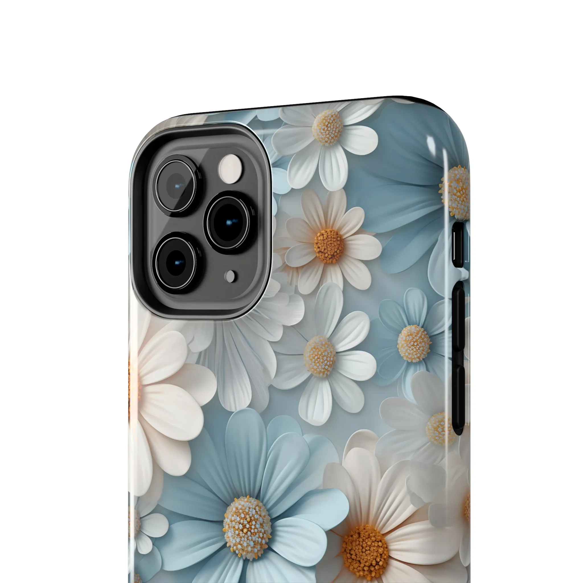 3D Daisy Digital print Design Tough Phone Case compatible with a large variety of iPhone models, Gift, Phone Case