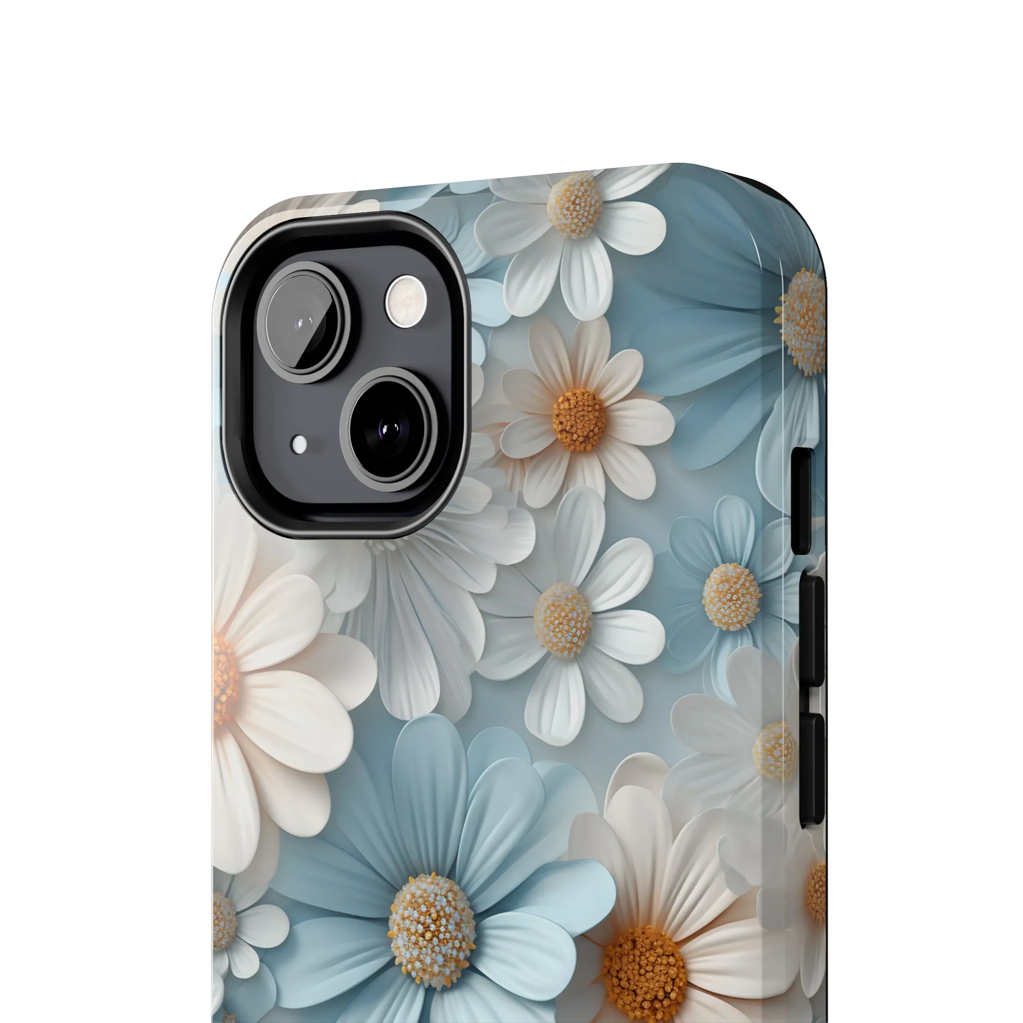 3D Daisy Digital print Design Tough Phone Case compatible with a large variety of iPhone models, Gift, Phone Case