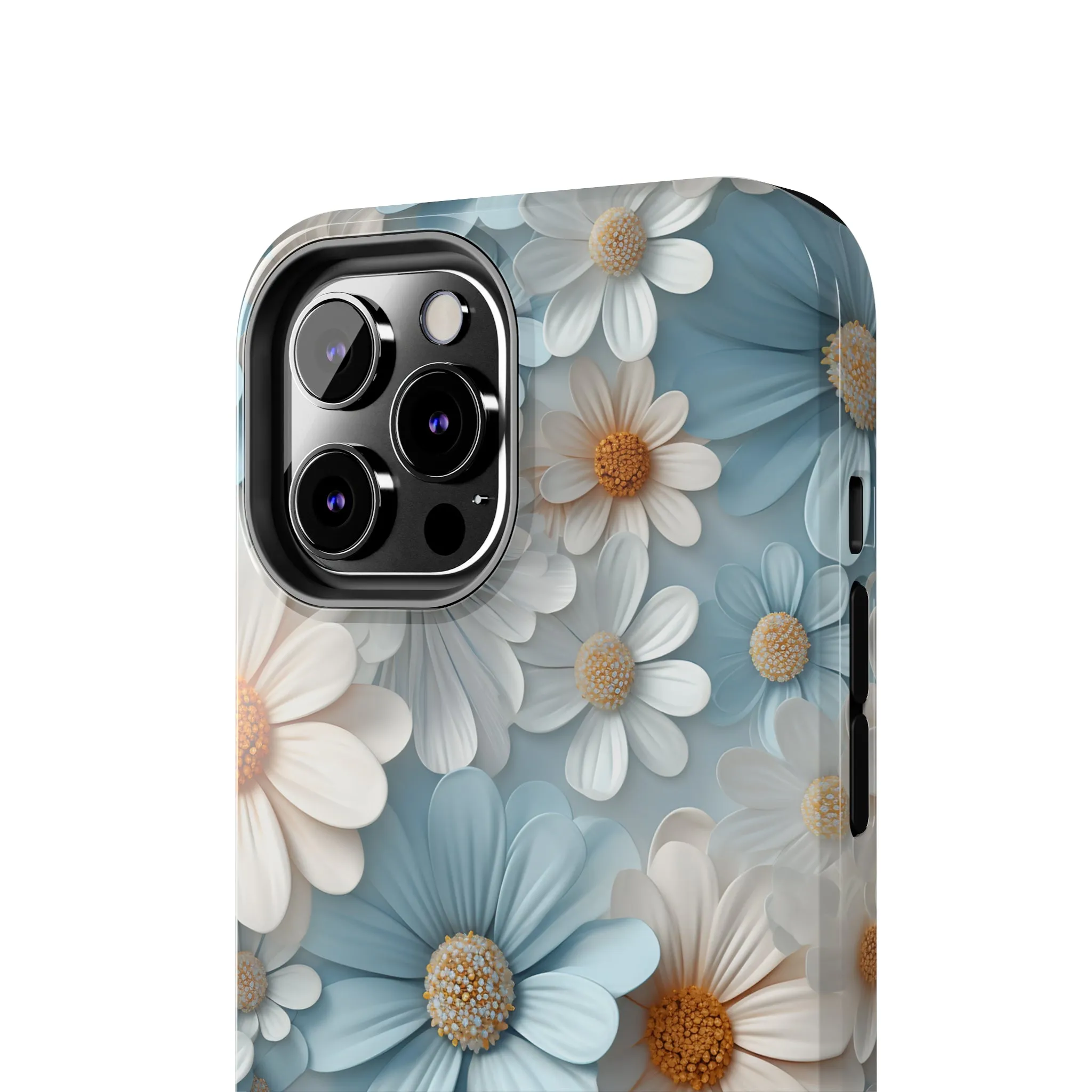 3D Daisy Digital print Design Tough Phone Case compatible with a large variety of iPhone models, Gift, Phone Case