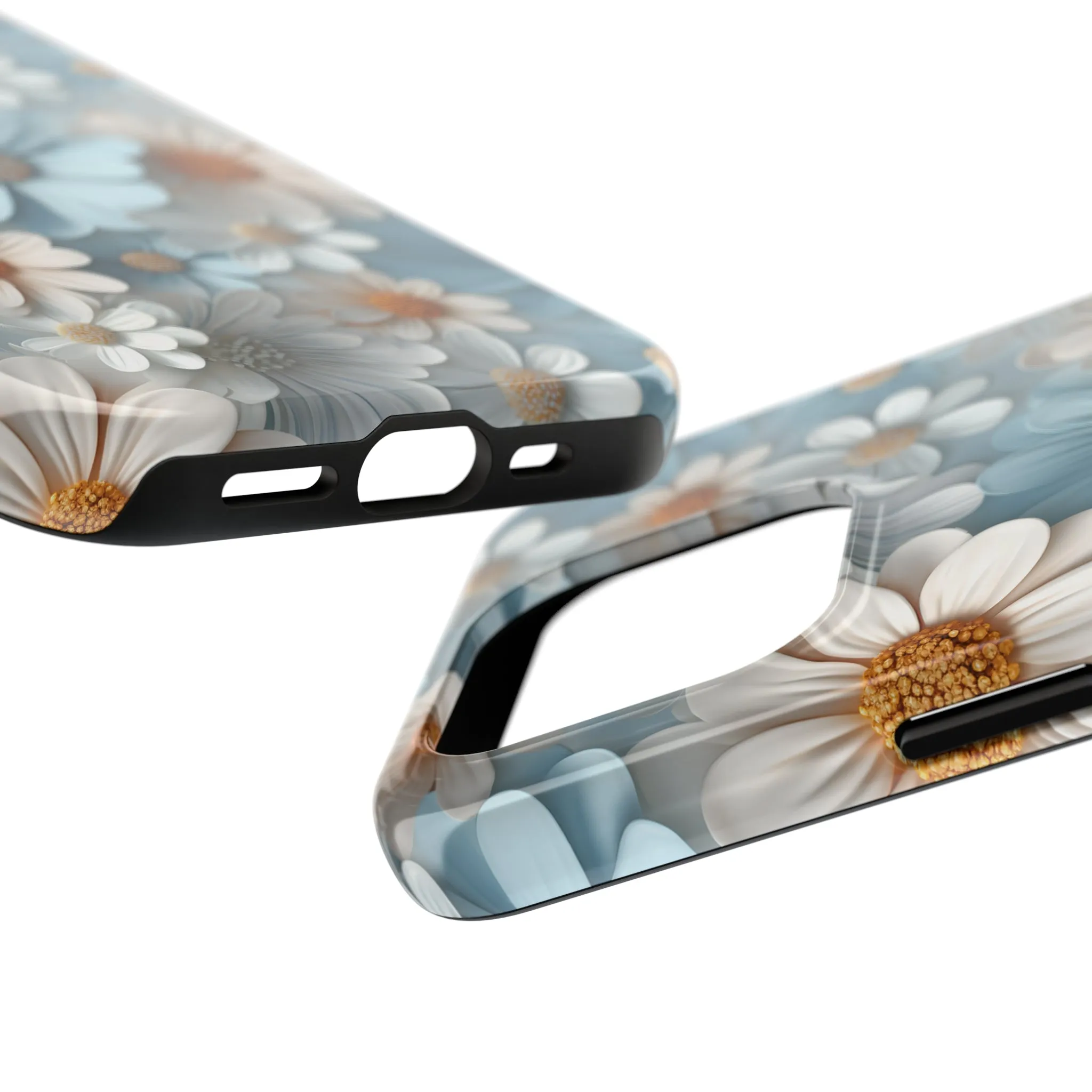 3D Daisy Digital print Design Tough Phone Case compatible with a large variety of iPhone models, Gift, Phone Case