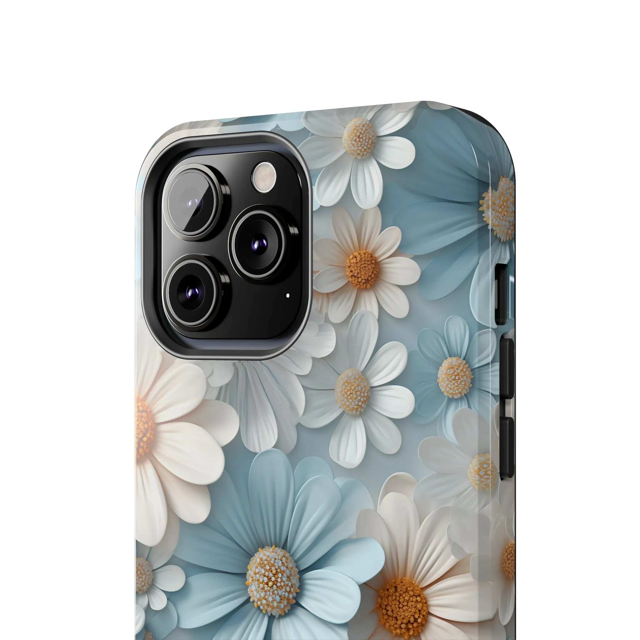 3D Daisy Digital print Design Tough Phone Case compatible with a large variety of iPhone models, Gift, Phone Case