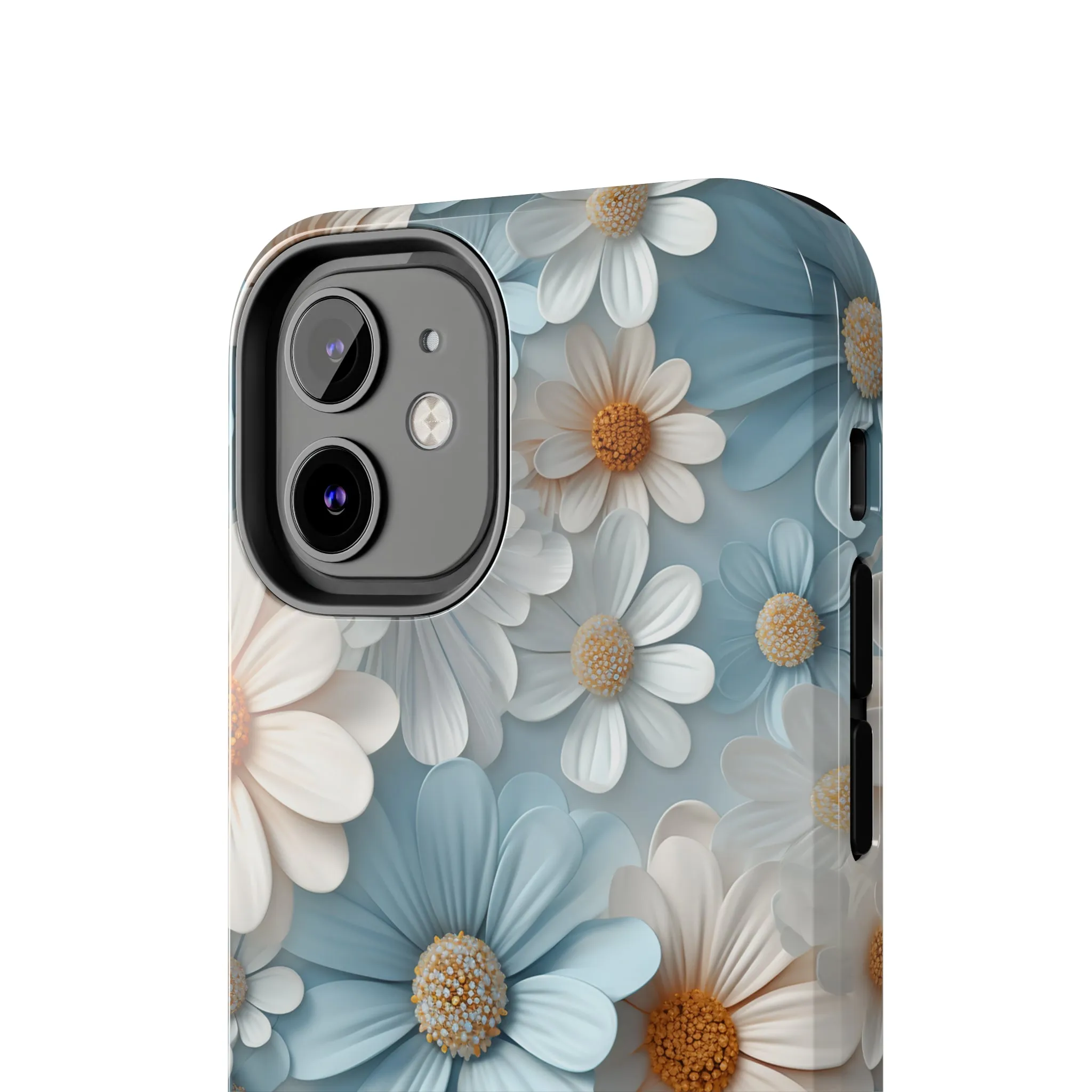 3D Daisy Digital print Design Tough Phone Case compatible with a large variety of iPhone models, Gift, Phone Case