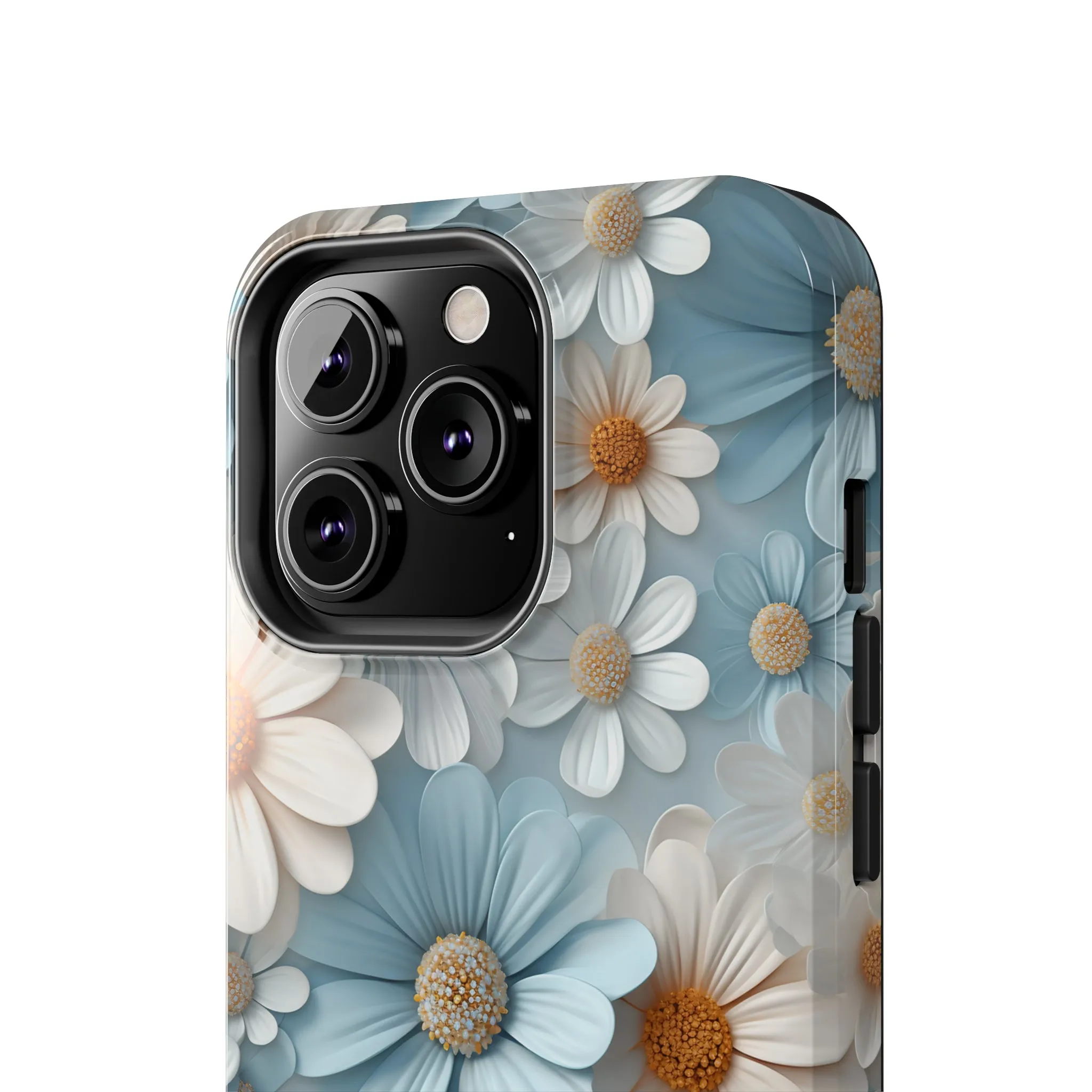 3D Daisy Digital print Design Tough Phone Case compatible with a large variety of iPhone models, Gift, Phone Case