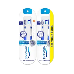 4 Sensodyne Sensitive Care Soft Bristle Toothbrush