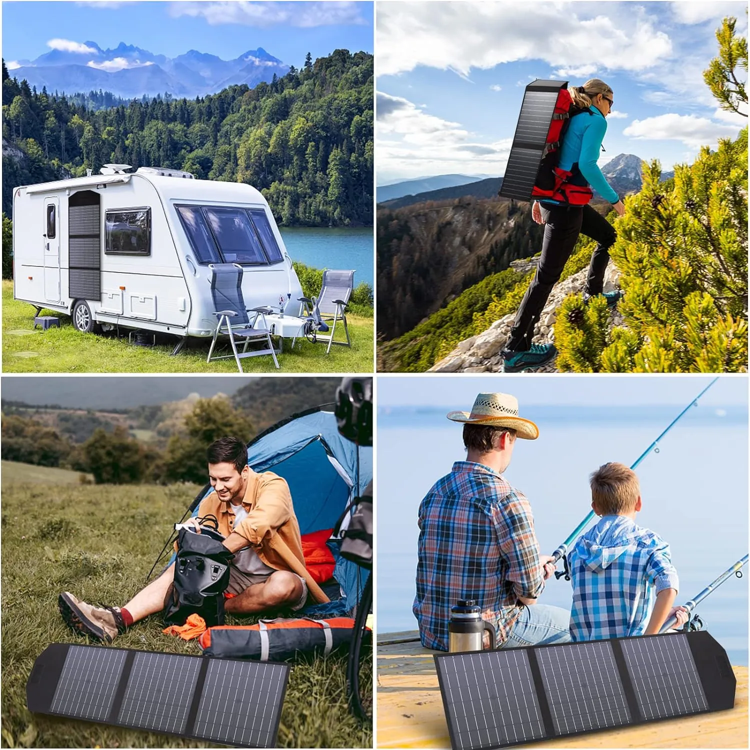 40W Foldable Solar Panel For Maxim Portable Power Station