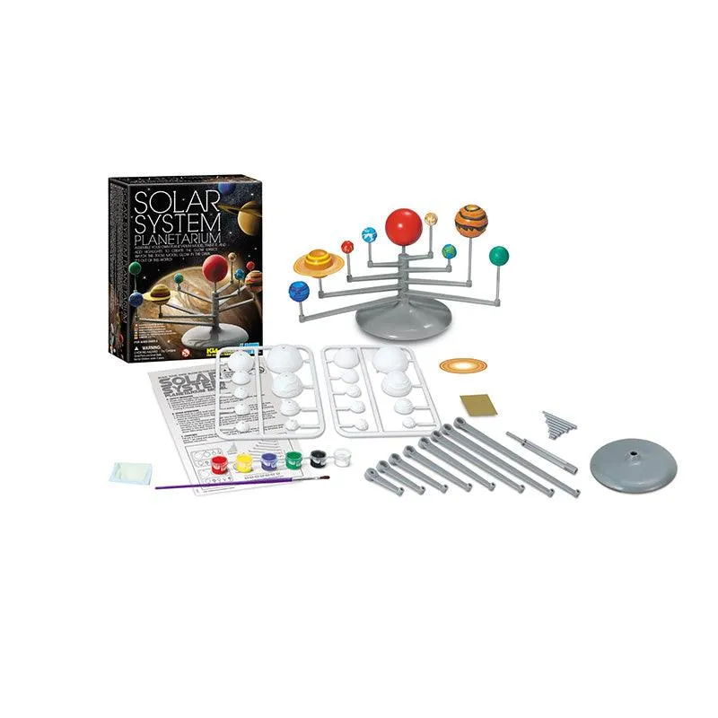 4M Build Your own Glow-in-The-Dark Solar System Planetarium Model