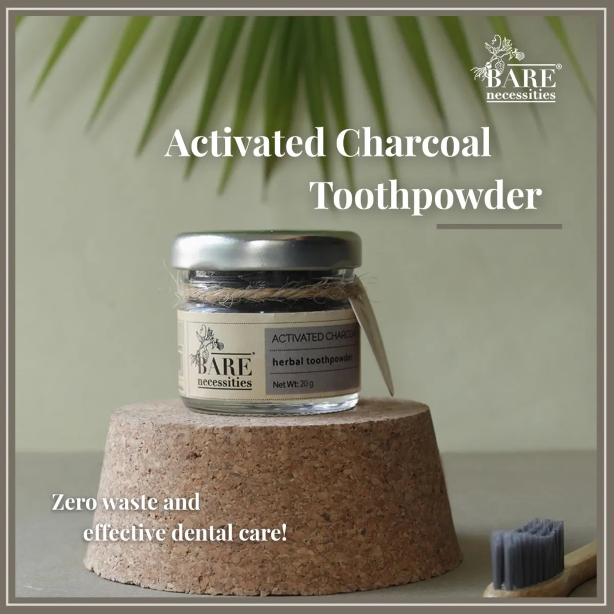 Activated Charcoal Tooth Powder | For Stain Removal & Teeth Whitening - 20g