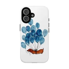 Adorable Dachshund Dog and Balloons Phone Case