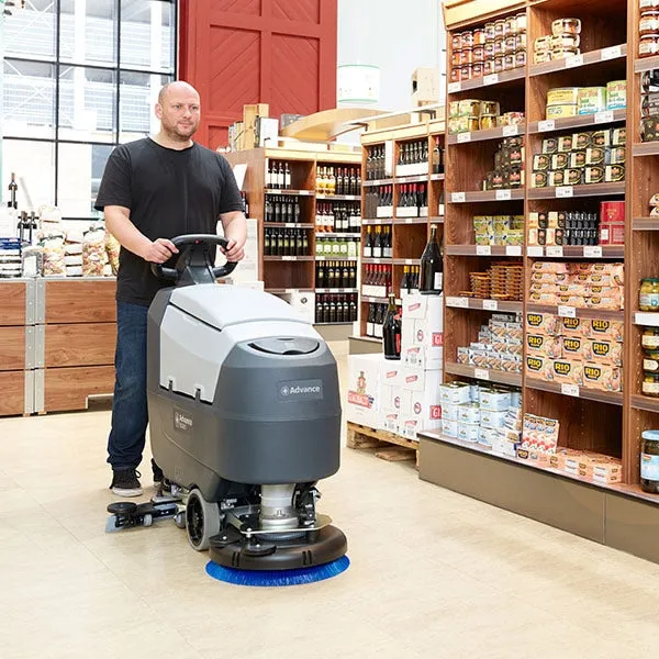 Advance® SC401™ Compact 17" Automatic Floor Scrubber w/ Brush & 105 Ah Batteries