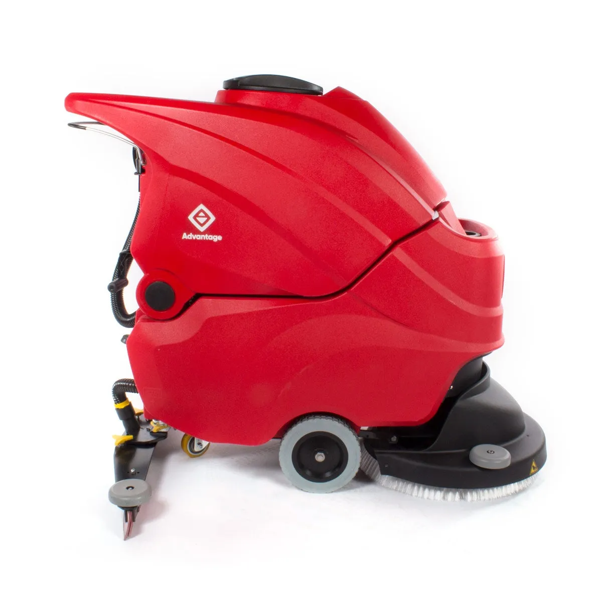 Advantage 20" Automatic Walk Behind Floor Scrubber (Battery Powered) w/ Scrub Brush - 15 Gallons