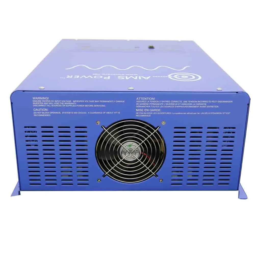 Aims Power - 6000 Watt Pure Sine Inverter Charger ETL Listed to UL 458 - 24 VDC 120 VAC 50/60Hz - PICOGLF6024120UL