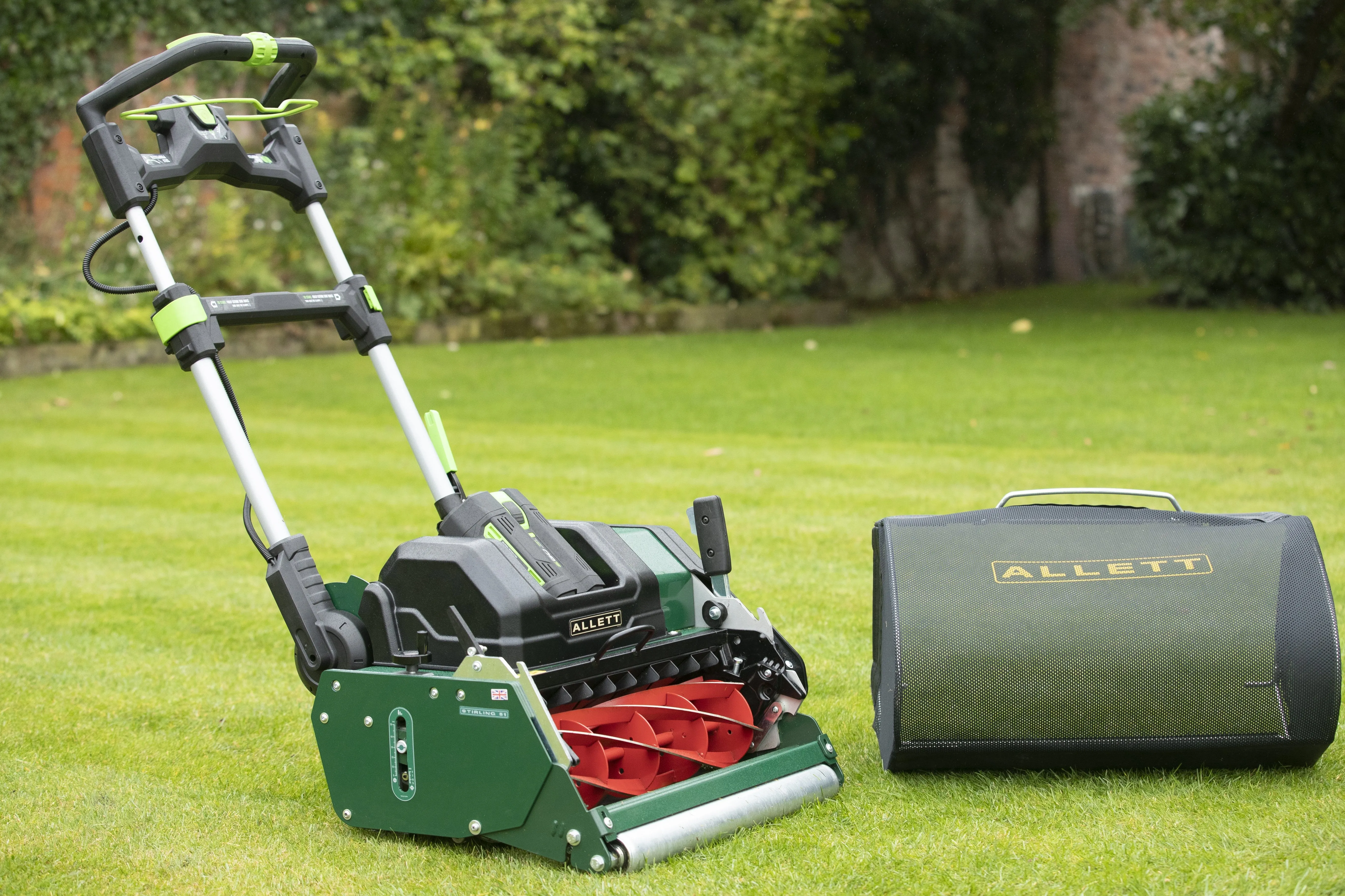 Allett Stirling 56v EGO Battery Powered Quick Change Cartridge System Reel Mower