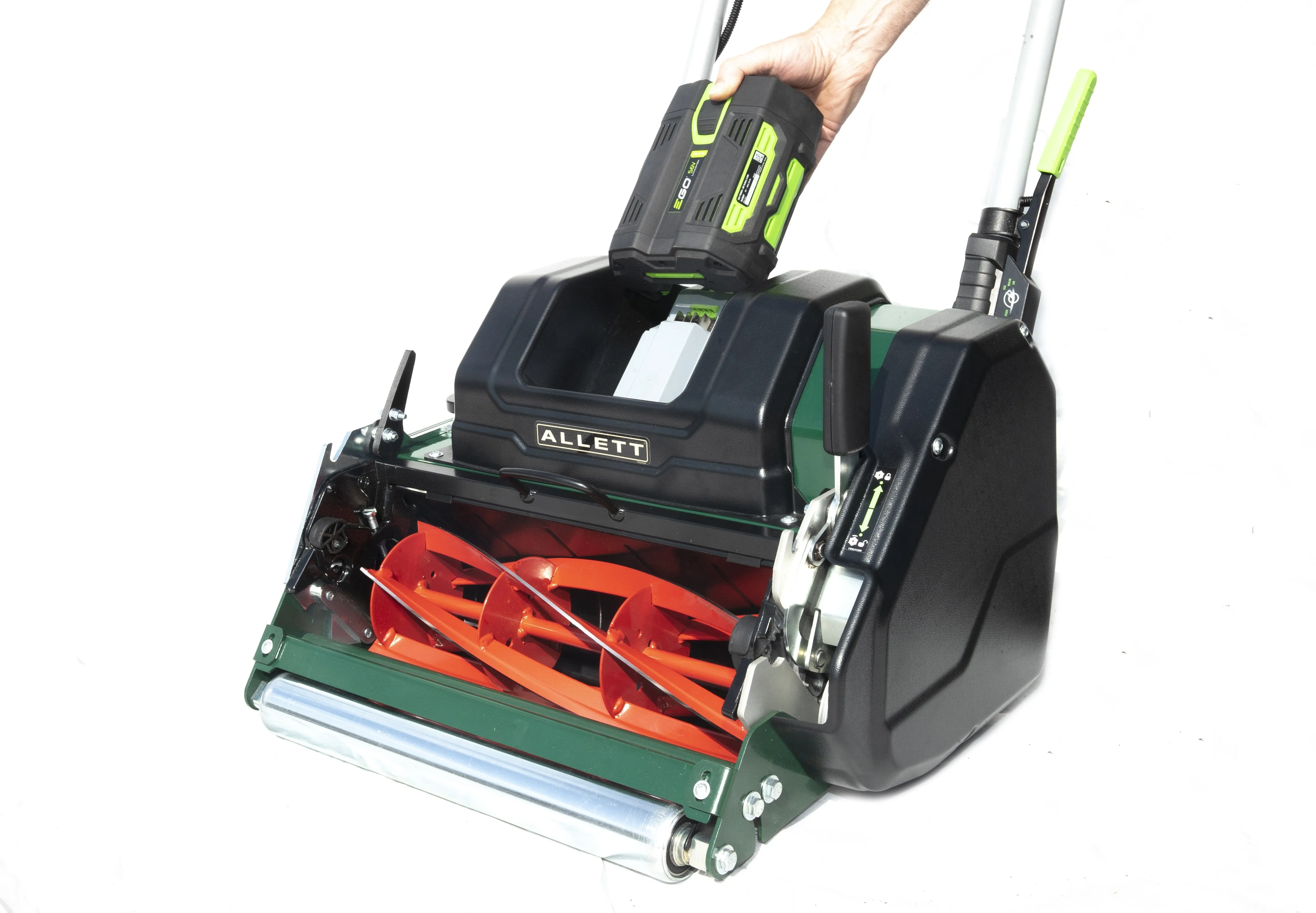 Allett Stirling 56v EGO Battery Powered Quick Change Cartridge System Reel Mower