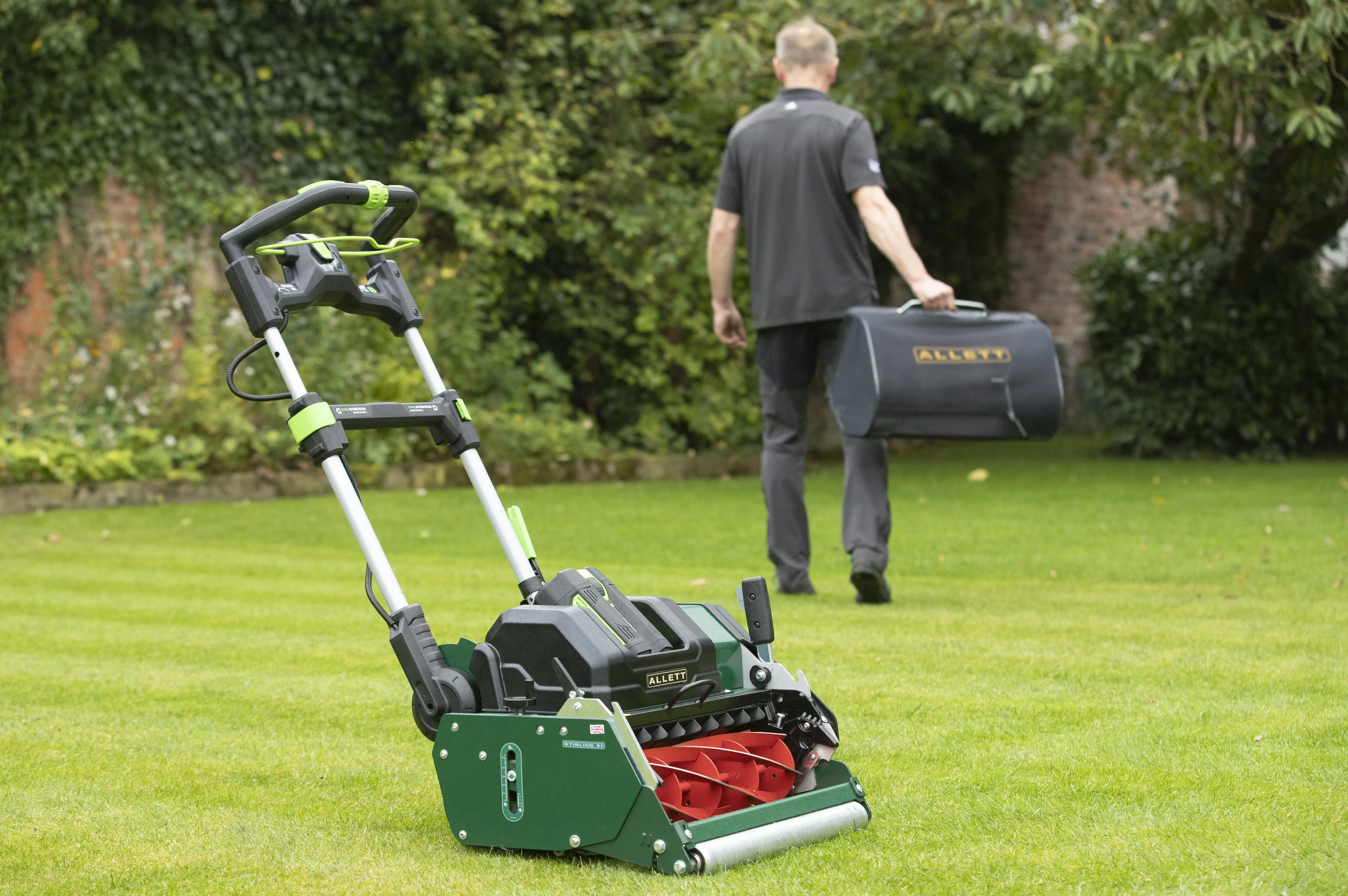 Allett Stirling 56v EGO Battery Powered Quick Change Cartridge System Reel Mower