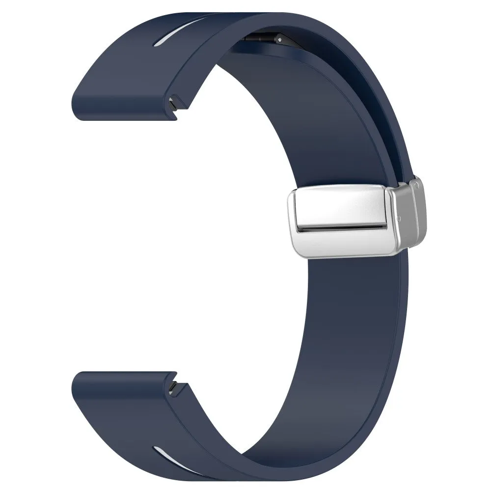 Amazfit Bip S silicone wristband with magnetic clasp (joint circumference: 170-220mm) - Blue / White