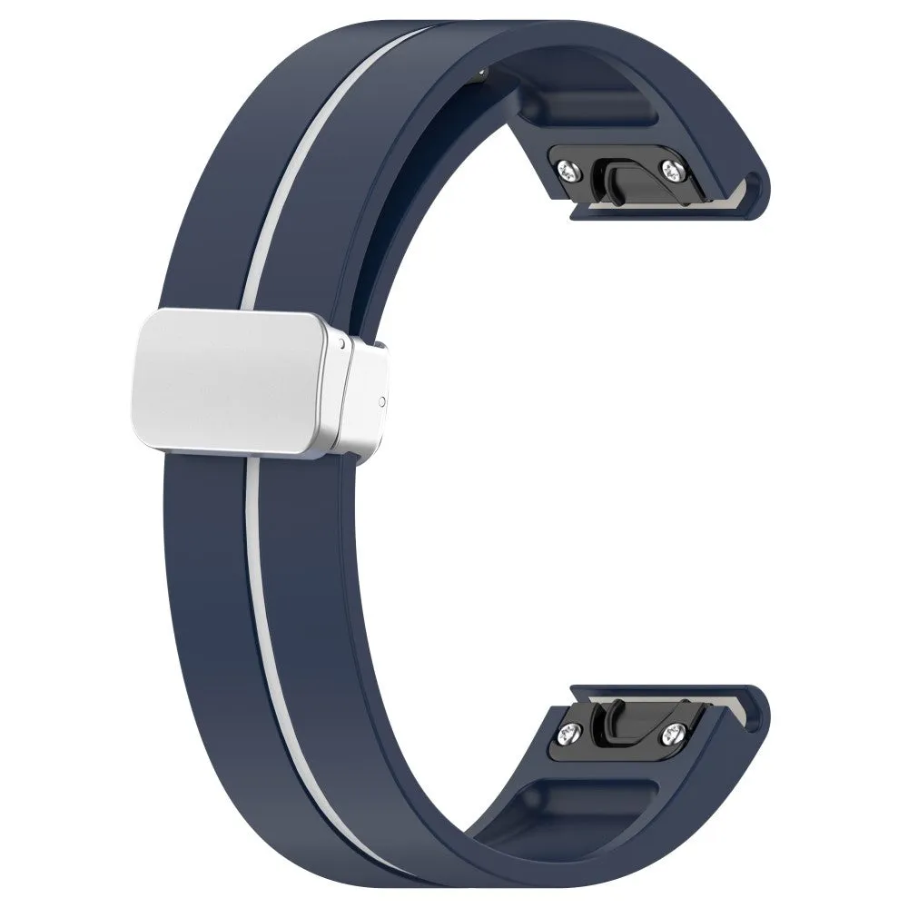 Amazfit Bip S silicone wristband with magnetic clasp (joint circumference: 170-220mm) - Blue / White