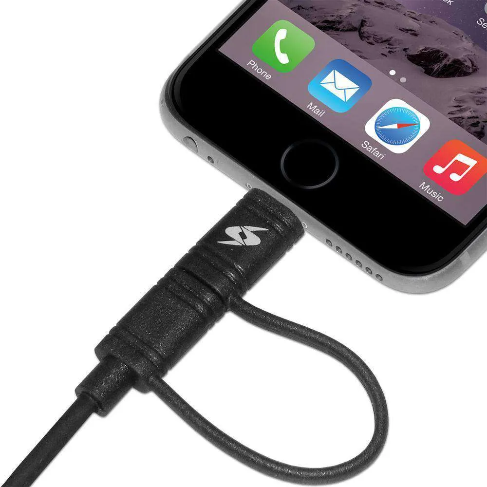 Amzer Apple MFi Certified 2-1 Sync & Charge Lightning cable with micro usb(3.2 Ft/ 1 M)