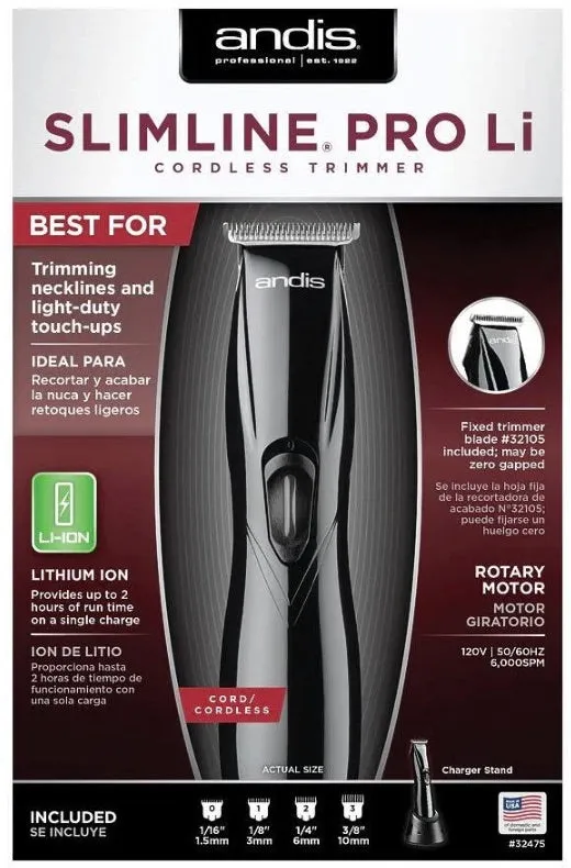 Andis Slimline Pro Li Cordless Trimmer Black