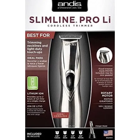 Andis Slimline Pro Li Cordless Trimmer Silver