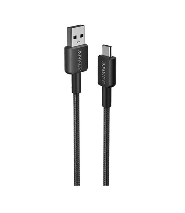 Anker 322 USB-A to USB-C Cable Braided (0.9m/3ft) -Black A81H5H11