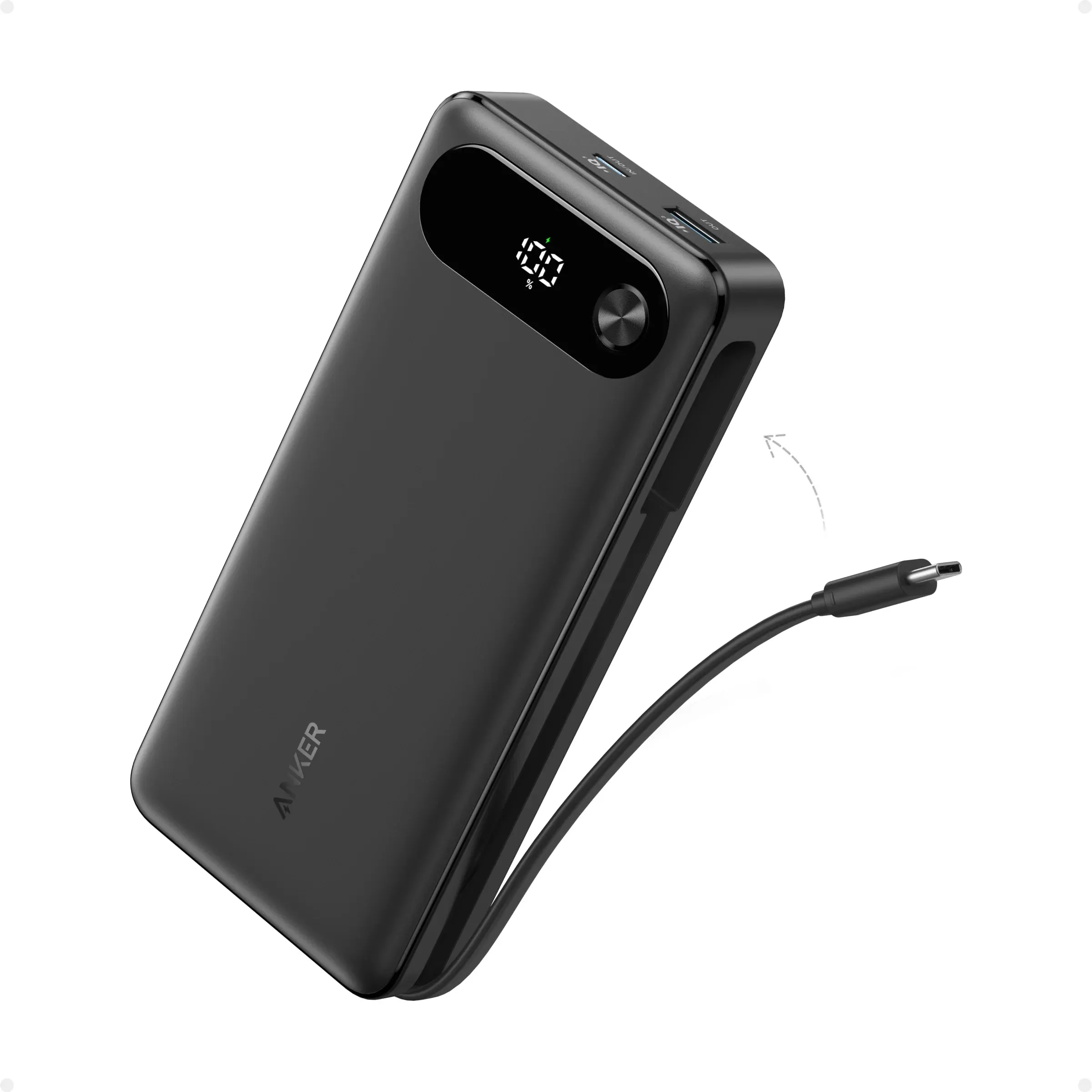 Anker Power Bank (20k,87w,built-in usb-c cable)