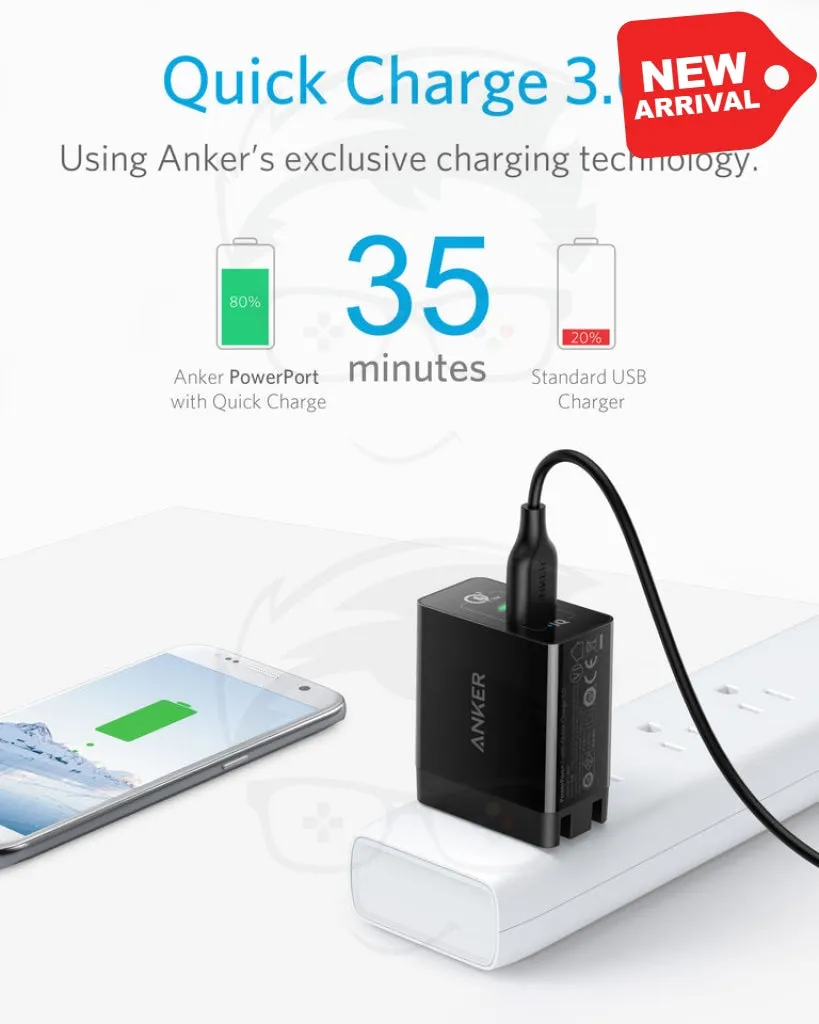 ANKER PowerPort  1  with Quick Charge  3.0 EU Black