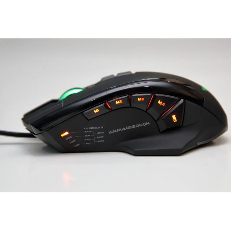 Armaggeddon NRO-5 Starship III S.Soviets Black Gaming Mouse