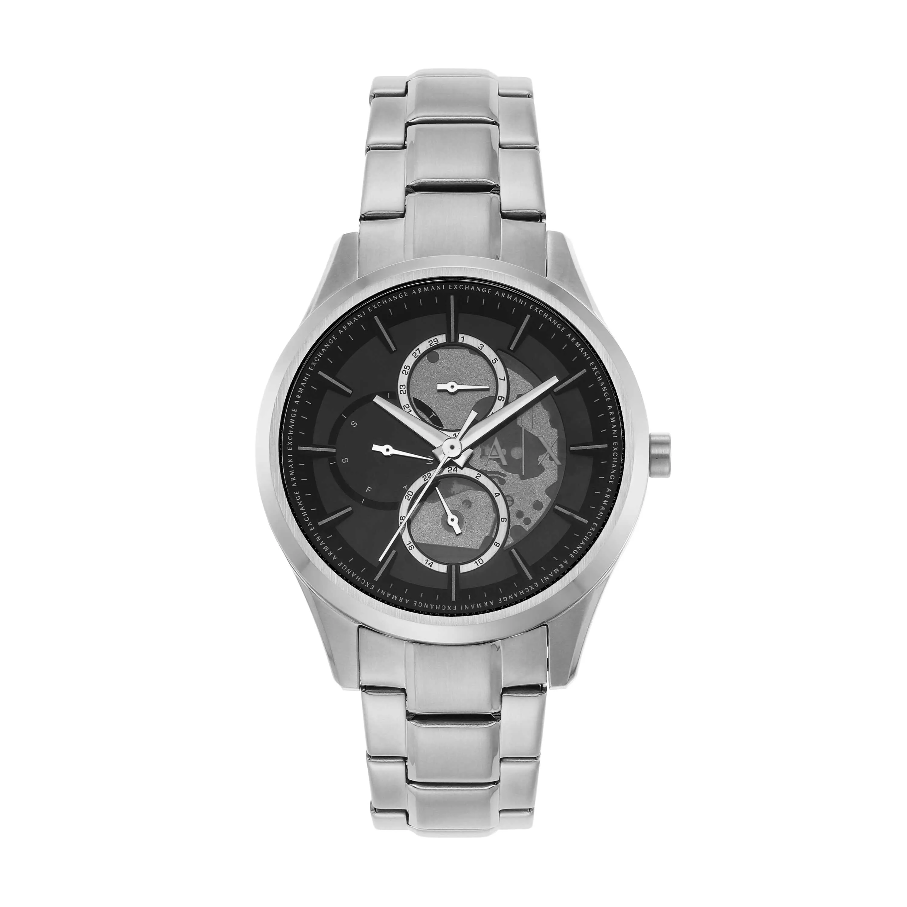 Armani Exchange Silver Tone Chronograph Watch AX1873