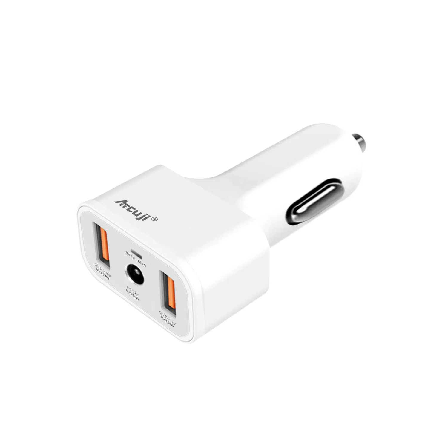 AT14SC UL Car Charger with 140W Power Delivery for Microsoft Surface Pro Laptop Book Go Car Charger with Dual USB Quick Charge Ports