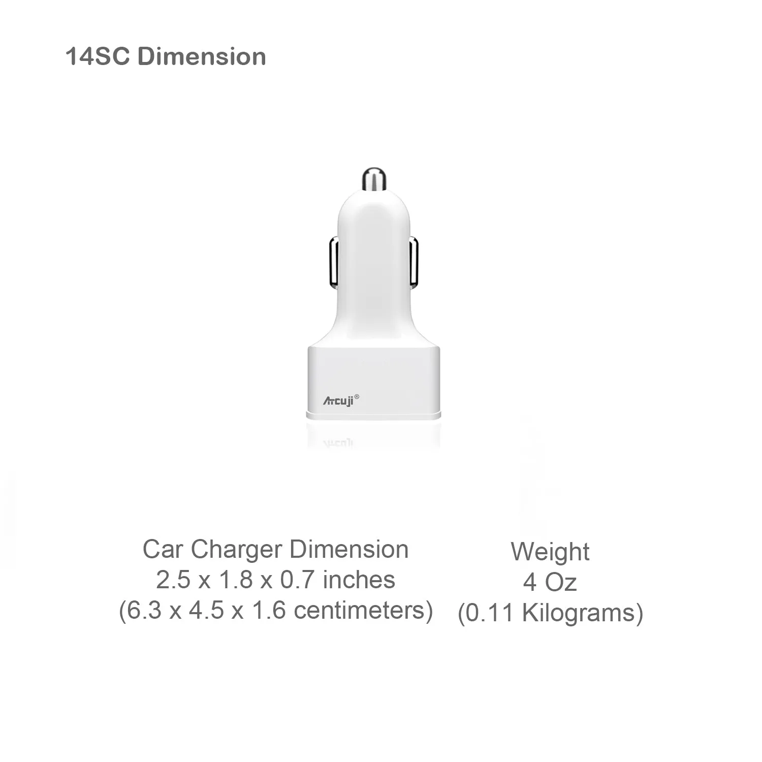 AT14SC UL Car Charger with 140W Power Delivery for Microsoft Surface Pro Laptop Book Go Car Charger with Dual USB Quick Charge Ports