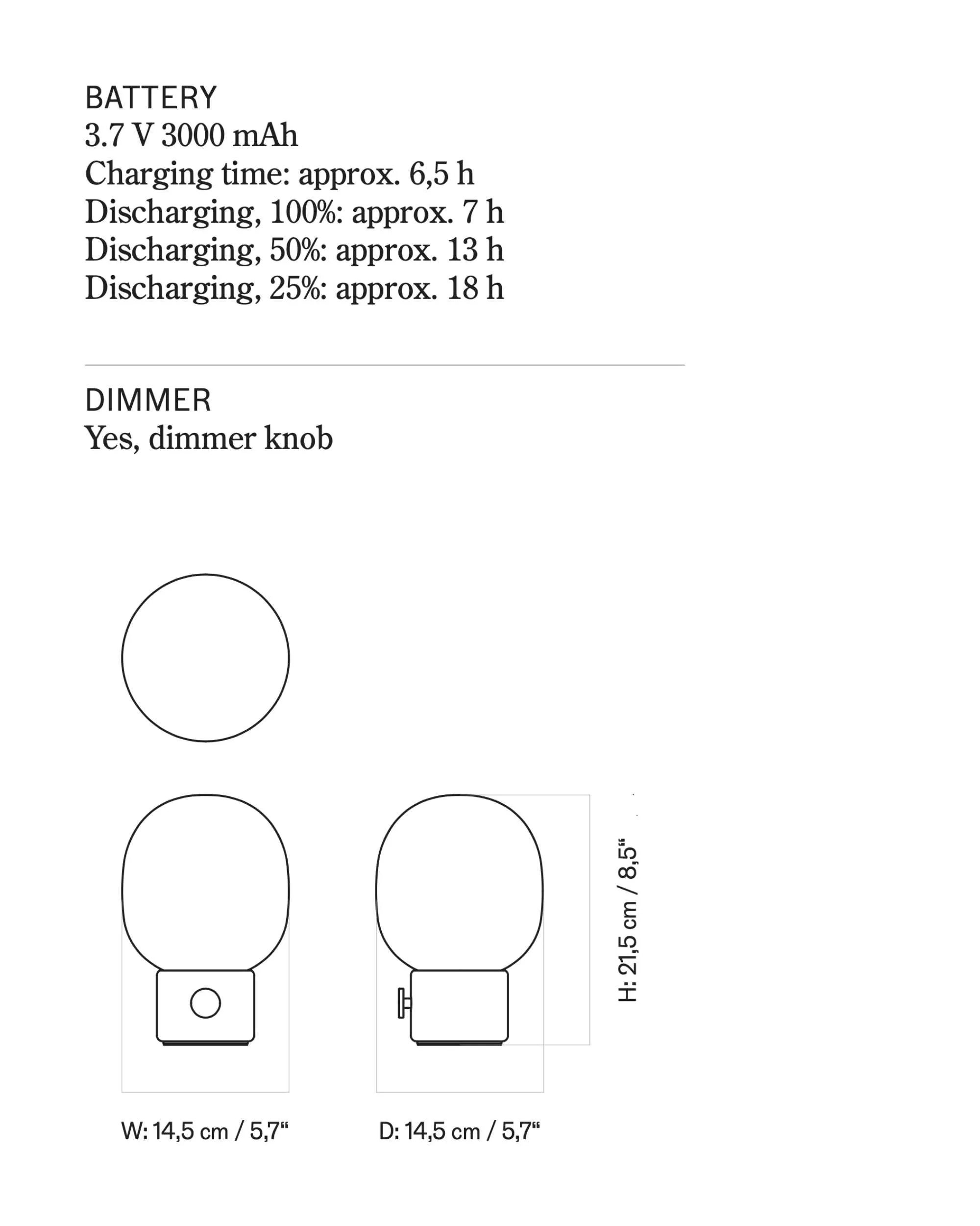 Audo JWDA Portable Table Lamp