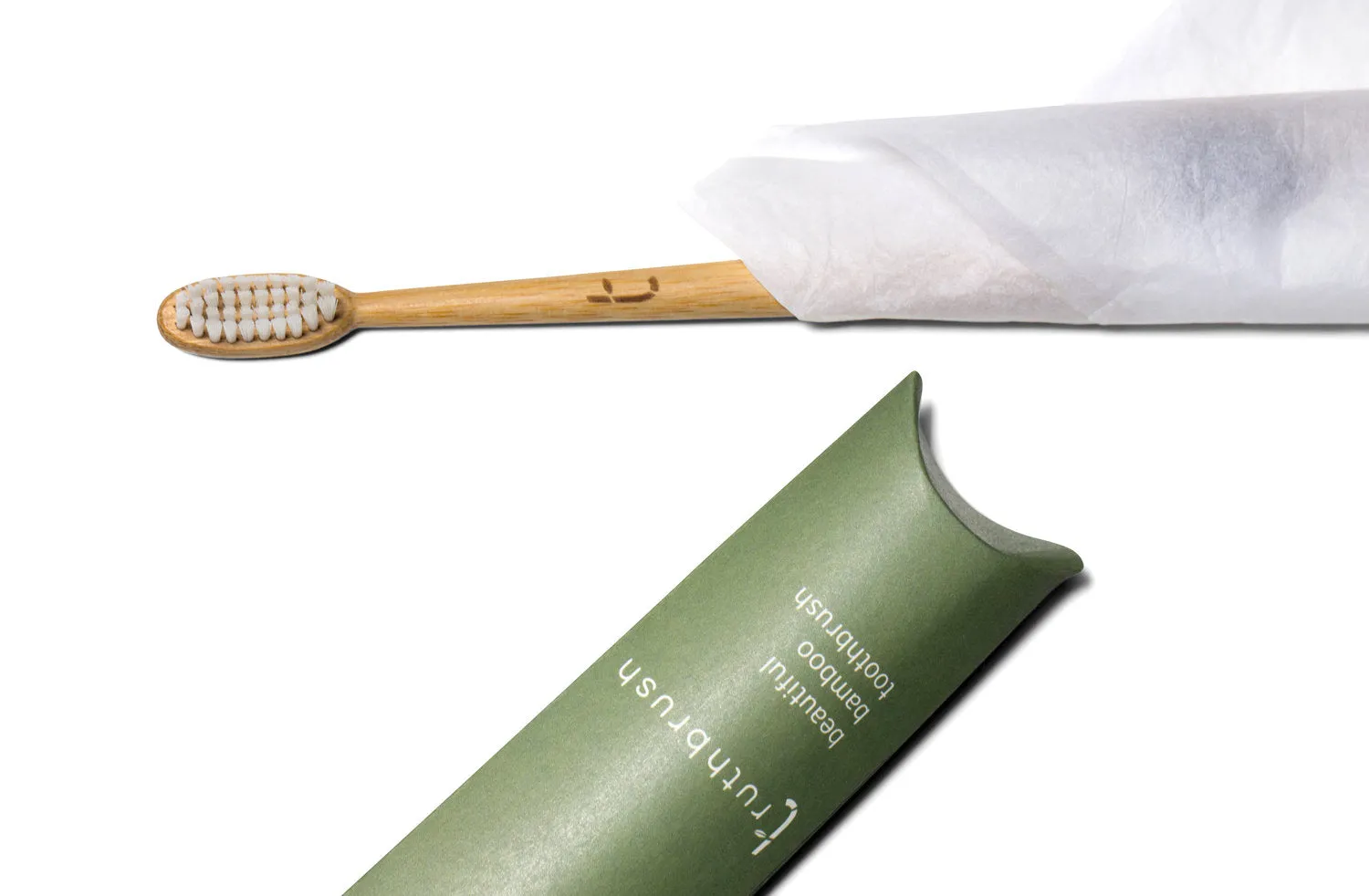 Bamboo Toothbrush, Plant-Based Bristle, Cloud White, The Truthbrush