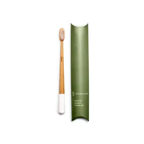 Bamboo Toothbrush, Plant-Based Bristle, Cloud White, The Truthbrush