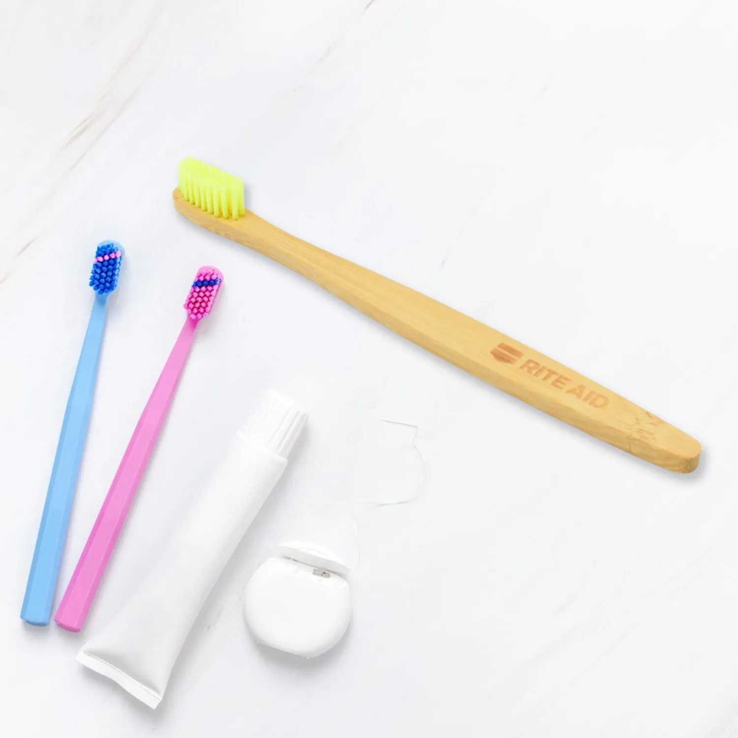 Bamboo Wooden Toothbrush (15 pcs set / With Round Box)