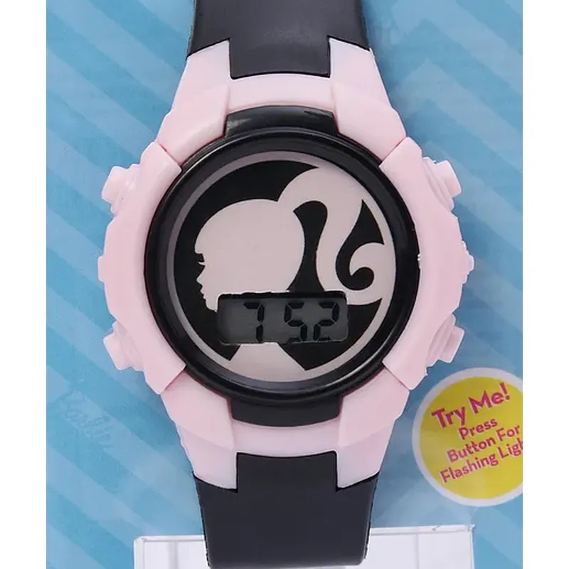 Barbie Kids Digital Watch With LED Light -2 Pink