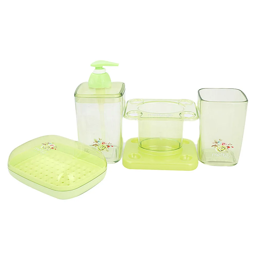 Bathroom Toiletries Set 4 Pcs 6206 - Green