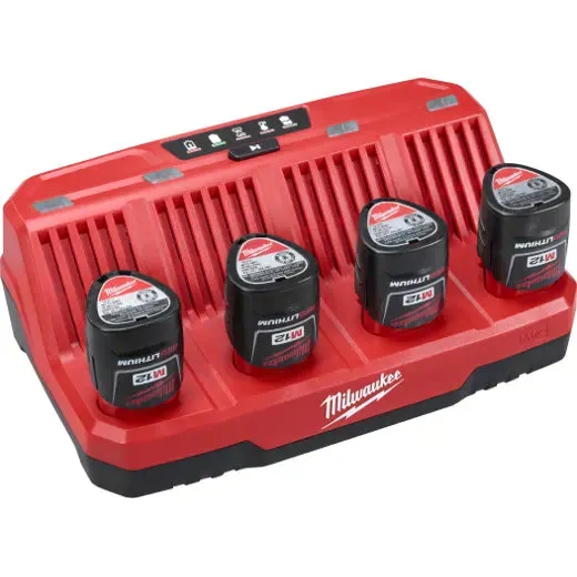 Battery Charger - Milwaukee M12™ Four Bay Sequential Charger, 48-59-1204